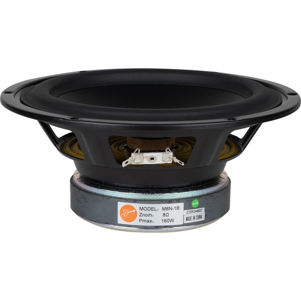 Main product image for HiVi M8N-1B 8" Damped Aluminum/Magnesium Cone Woofer 297-490